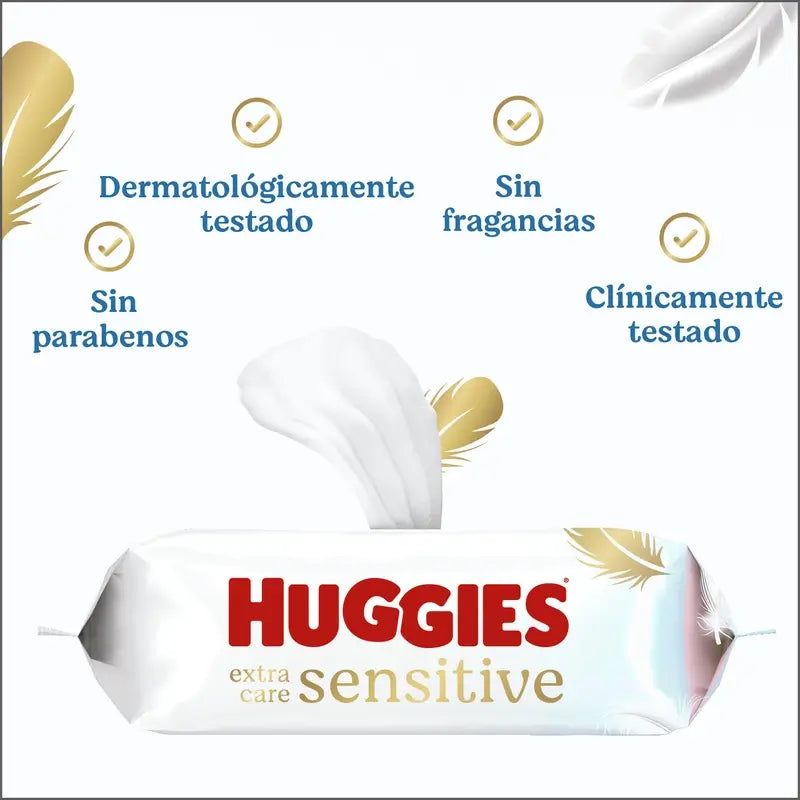 Huggies Extra Care Salviette Sensitive , 48 pz.