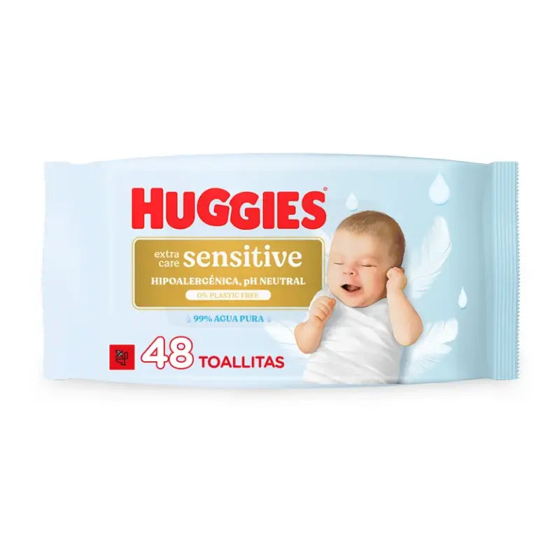 Huggies Extra Care Salviette Sensitive , 48 pz.