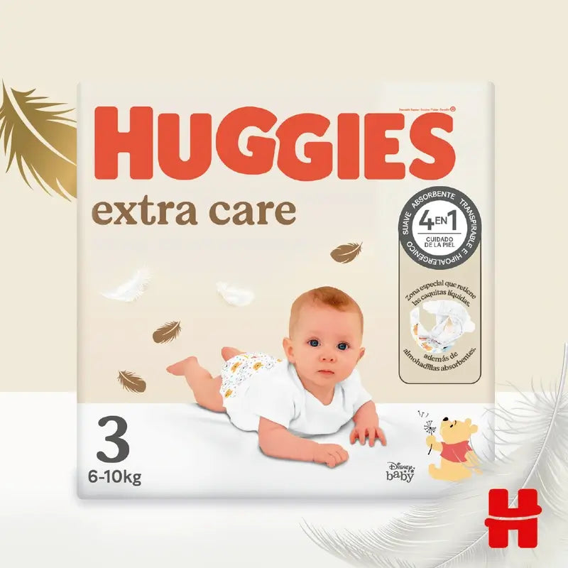 Pannolini Huggies Extra Care Taglia 3 (6-10 Kg) Disney, 40 pz.