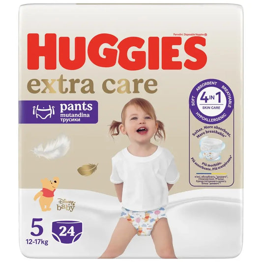 Pannolini Huggies Extra Care taglia 5 (12-17 Kg) Disney, 24 pezzi.
