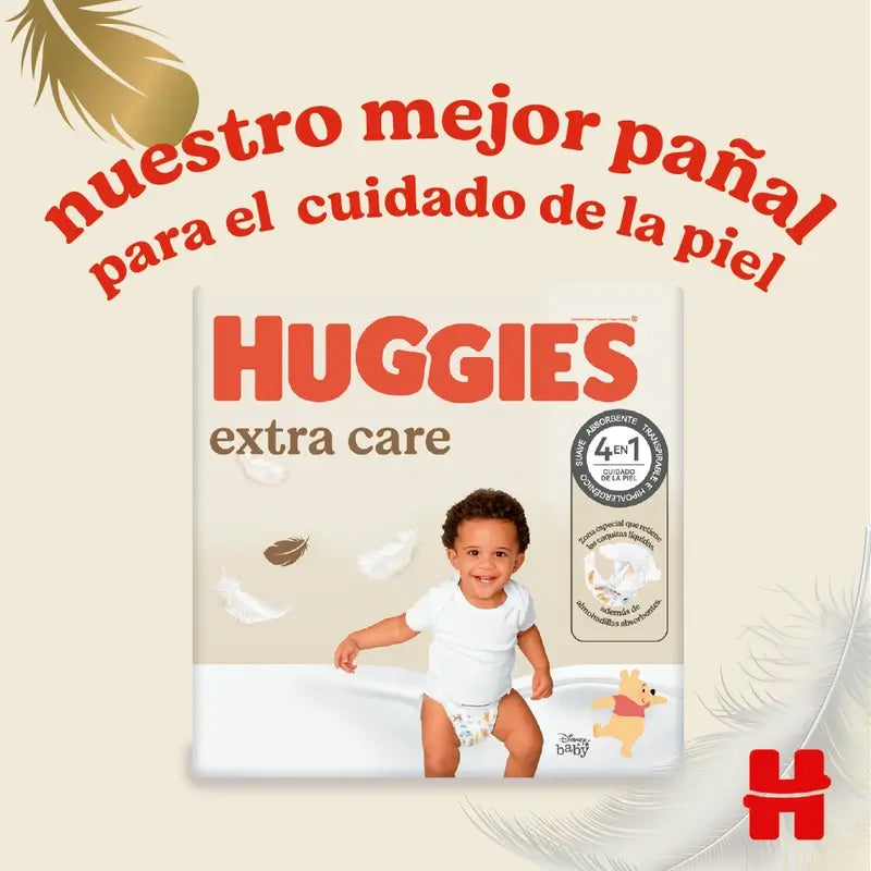 Pannolini Huggies Extra Care taglia 2 (4-6 kg) Disney, 160 pezzi.
