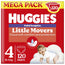 Pannolini Huggies Little Movers taglia 4 (9-14 kg) Disney, 120 pezzi
