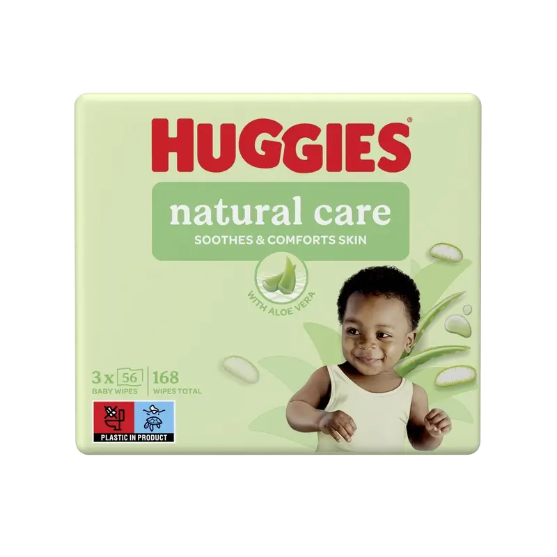 Salviette Huggies Natural Care , 168 pz.