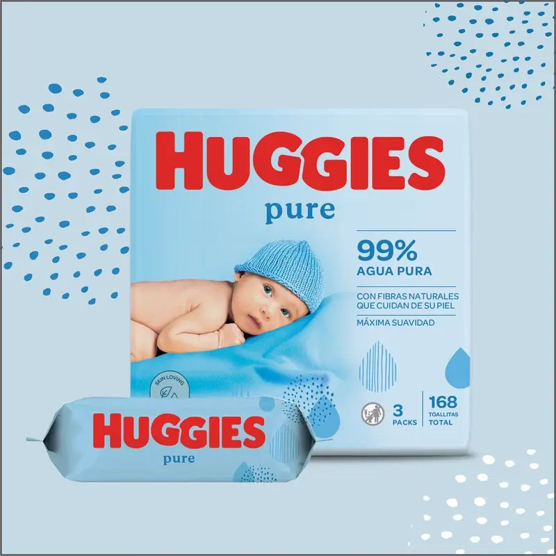 Salviette Huggies Pure , 56 pz.