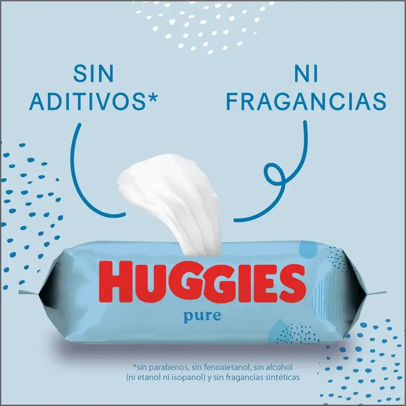 Salviette Huggies Pure , 56 pz.