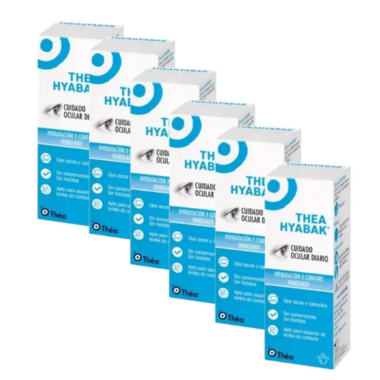 Soluzione di gocce oculari Hyabak, 6x10 Ml