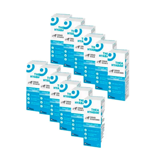 Soluzione oculare in gocce Hyabak, confezione da 12 x 10 ml