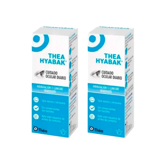 Soluzione di gocce oculari Hyabak, confezione da 2 x 10 ml