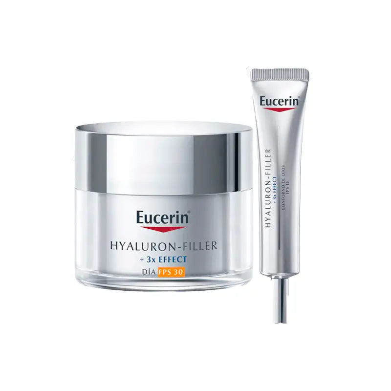 Eucerin Confezione Hyaluron-Filler Giorno Spf 30 50 Ml + Contorno Occhi 15 Ml