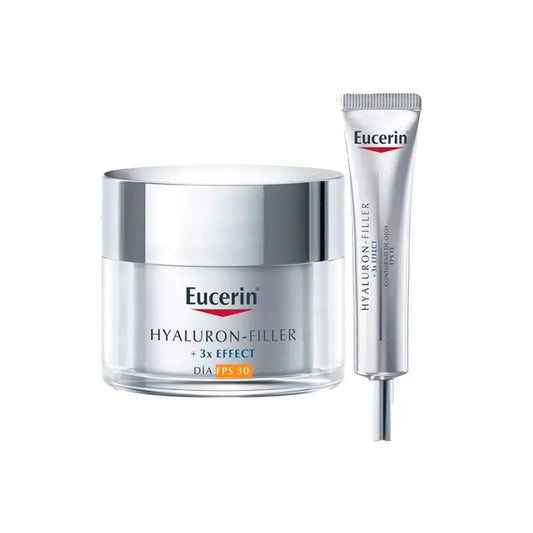 Eucerin Confezione Hyaluron-Filler Giorno Spf 30 50 Ml + Contorno Occhi 15 Ml
