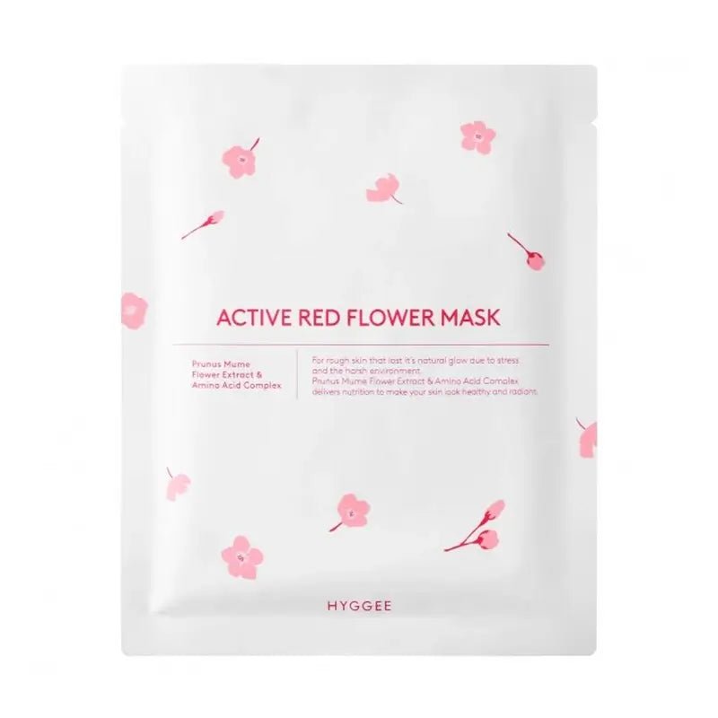 Hyggee Maschera attiva ai fiori rossi , 35 ml