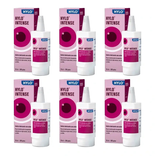 Hylo Gocce Oculari Intense 10 ml, Confezione da 6