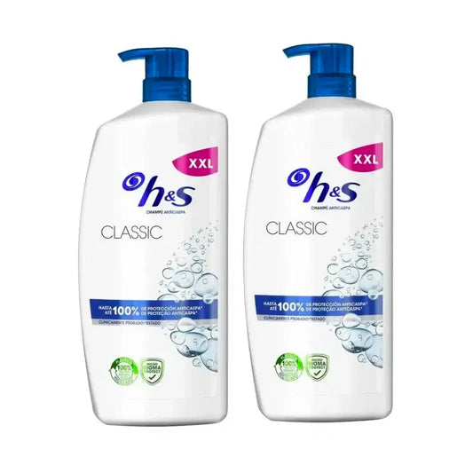 H&S Classic Shampoo, Confezione 2 x 1000 ml