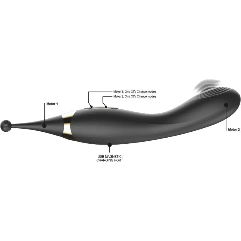 Stimolatore intercambiabile del clitoride e vibratore del punto G a pulsazioni di Ibiza Technology