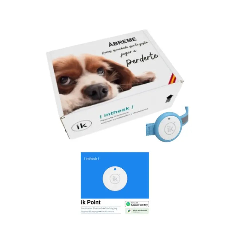 Localizzatore accessorio di localizzazione per animali domestici Ik Point + accessorio per collare per animali domestici