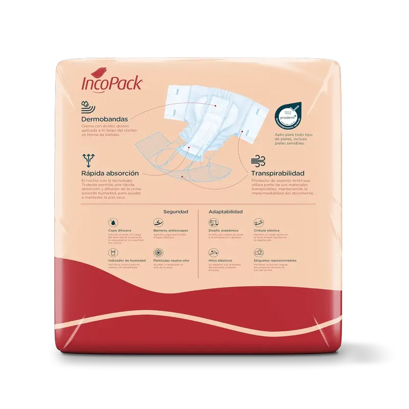 Incopack Elastic Absorbent Medium Size Day , 80 pezzi.