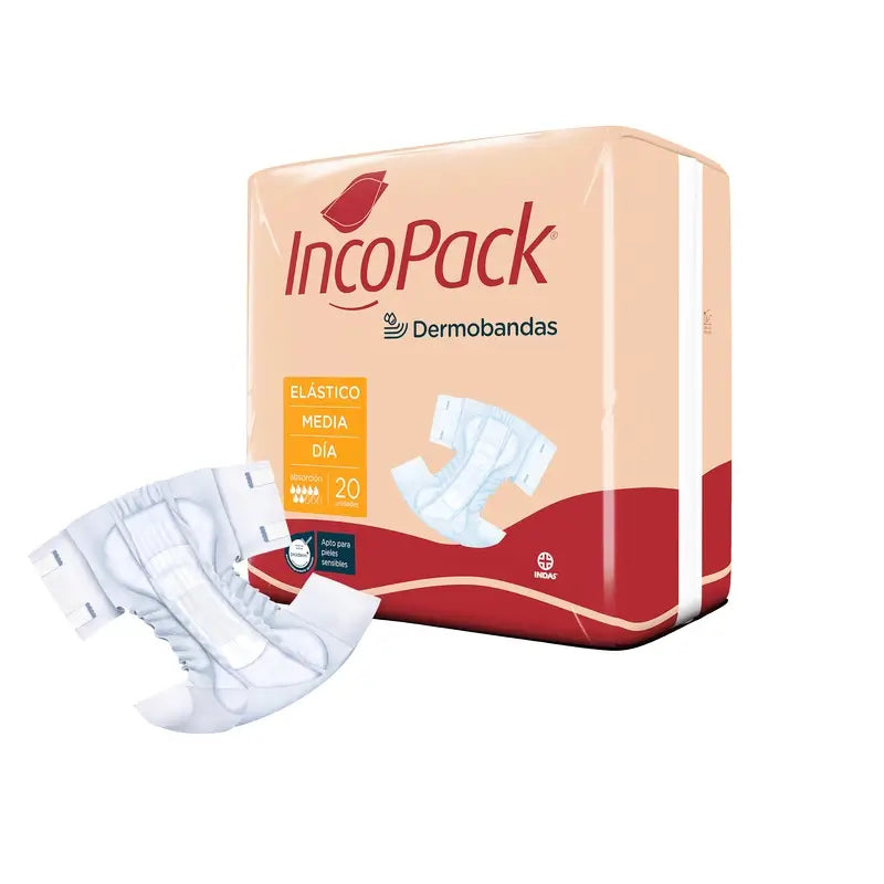 Incopack Elastic Absorbent Medium Size Day , 80 pezzi.