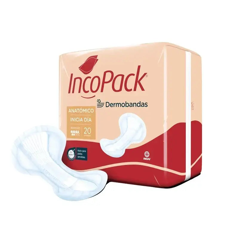 Incopack Inicia Anatomical Day, confezione da 2, 160 unità.