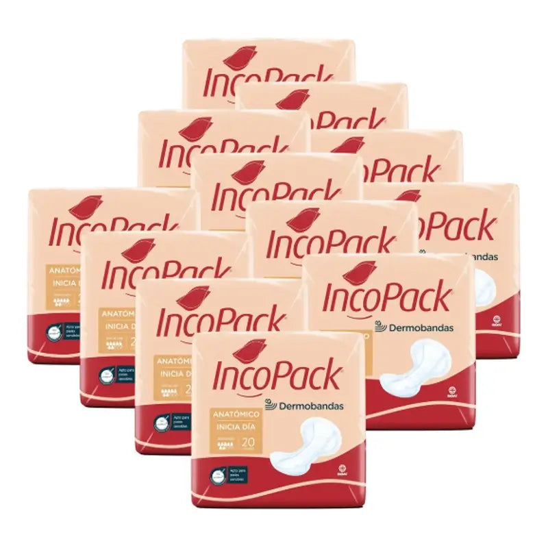 Incopack Inicia Anatomical Day , confezione da 3, 240 unità
