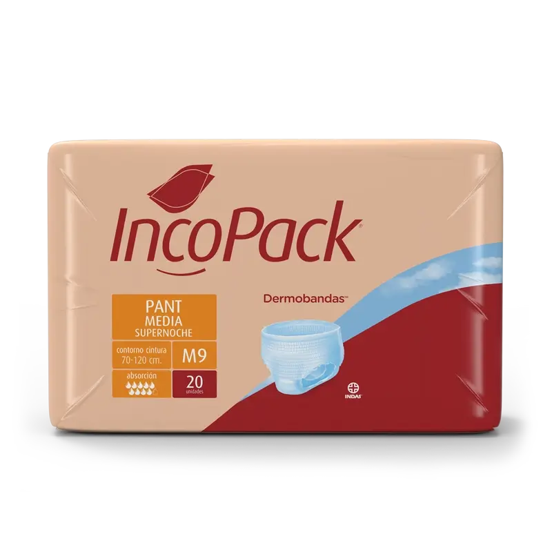 Incopack Elastico anatomico super notturno taglia media, 80 pz.