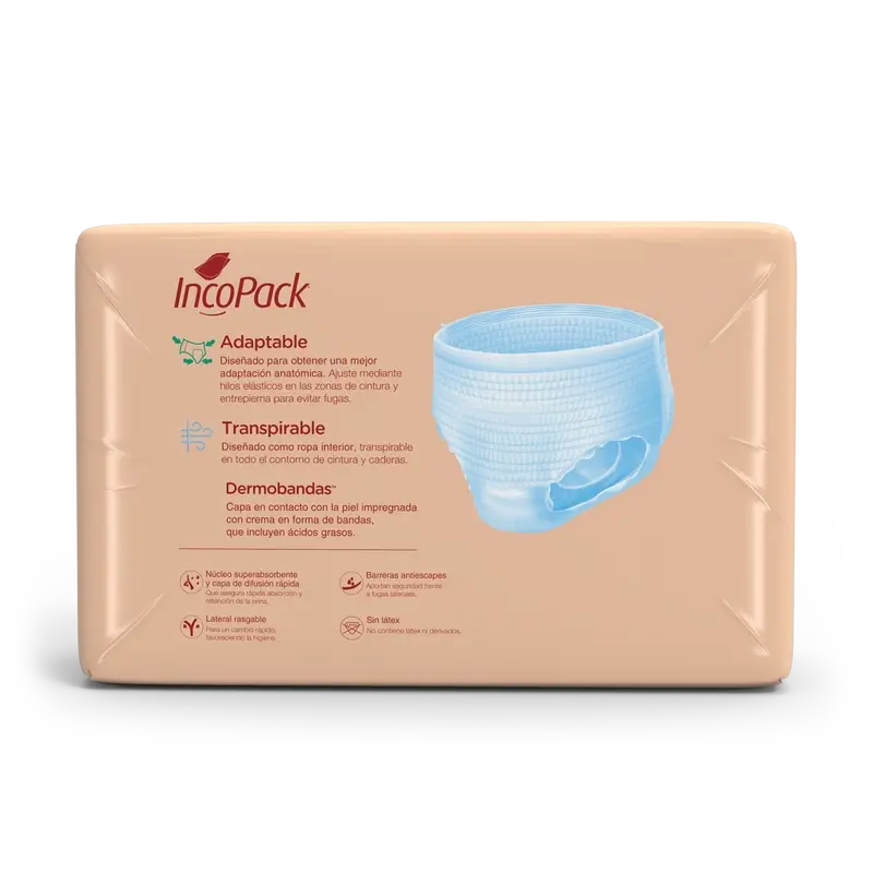 Incopack Elastico anatomico super notturno taglia media, 80 pz.