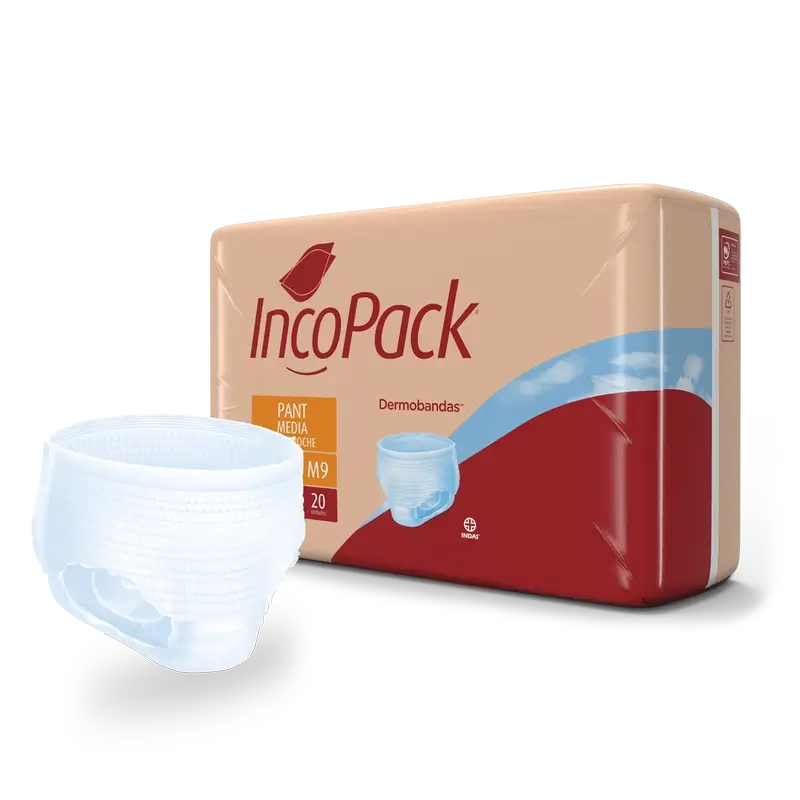 Incopack Elastico anatomico super notturno taglia media, 80 pz.