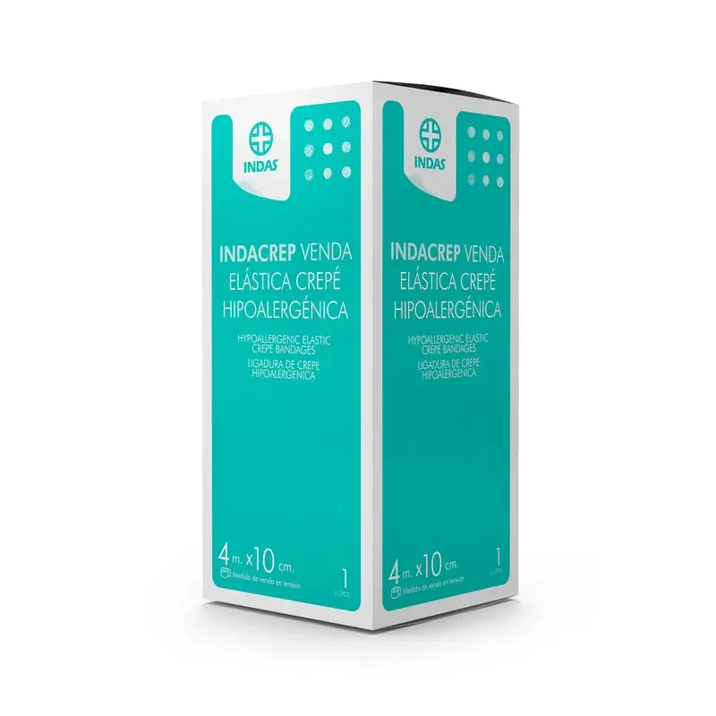 Indacrep Crepe Elastic Bandage 4 M X 10 Cm. 1 pezzo, 1 unità