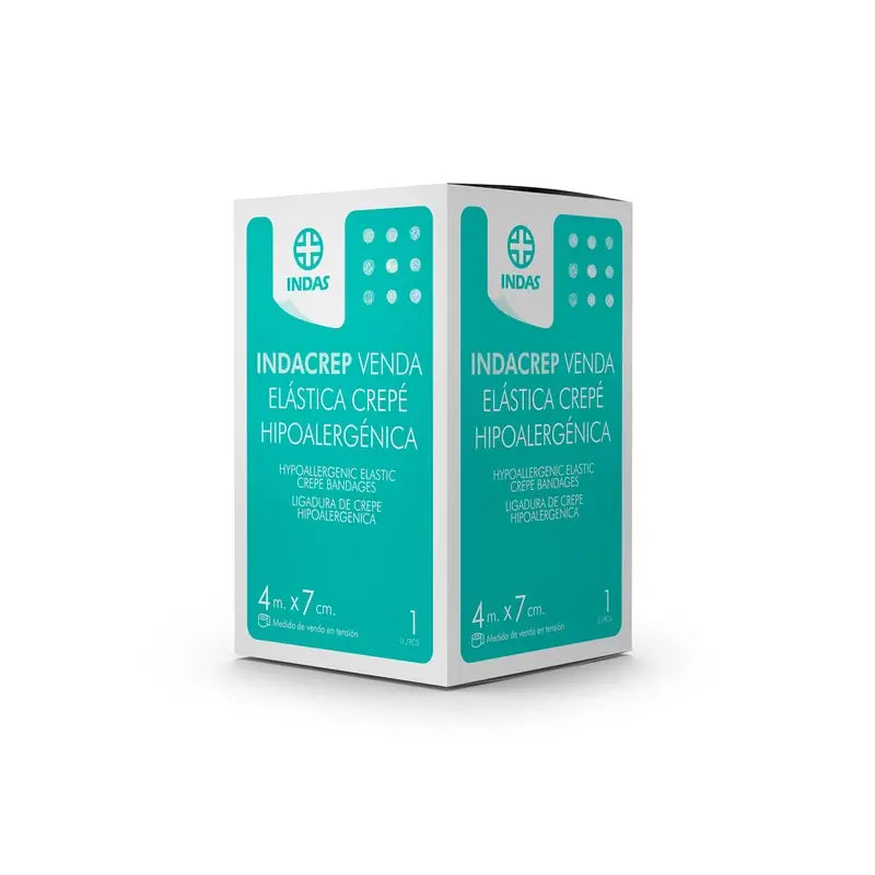 Indacrep Crepe Elastic Bandage 4 M X 7 Cm. 1 pezzo, 1 unità