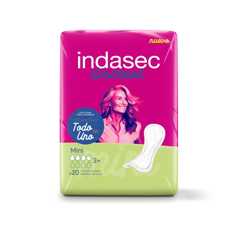 Indasec Discreet Incontinence Pad Mini , 20 unità