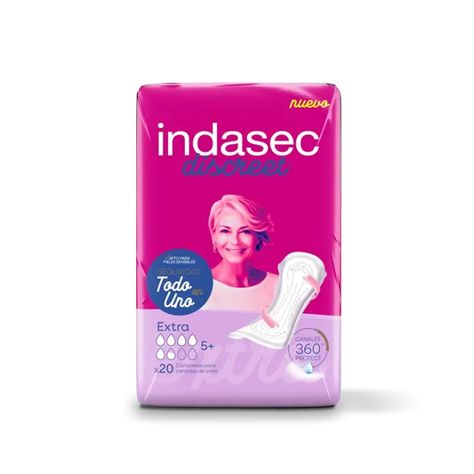 Indasec Discreet Incontinence Pad Extra , 20 unità