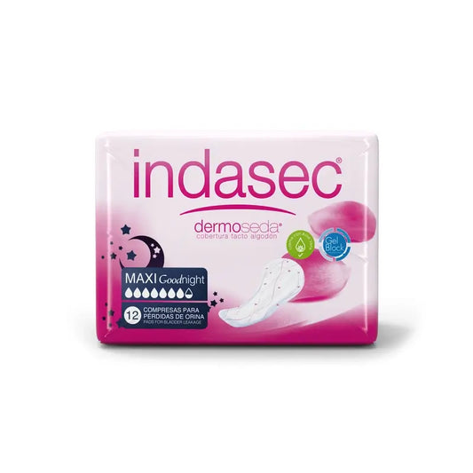 Indasec Dermoseda Maxi Good Night Incontinence Pad , 12 unità