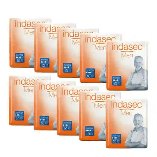 Indasec Men assorbente normale maschile , 10X10 unità