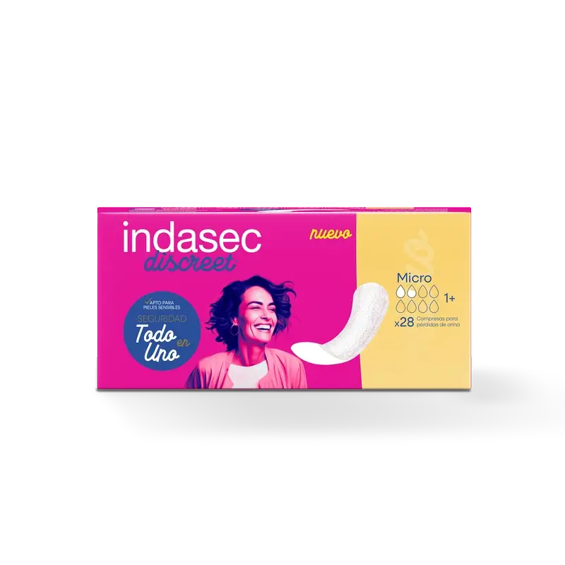 Indasec Discreet Micro assorbente per incontinenza , 28 unità