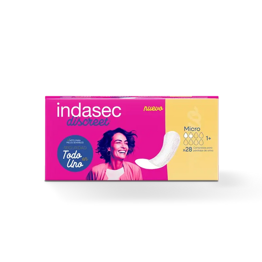 Indasec Discreet Micro assorbente per incontinenza , 28 unità