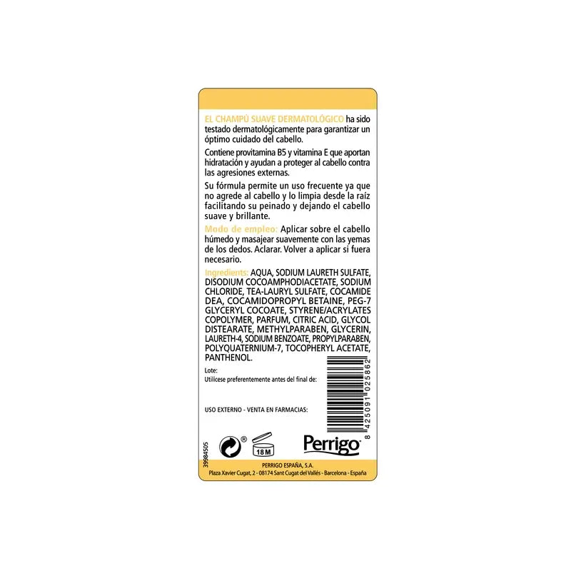Inibsa Gel Dermatologico Confezione da Viaggio Shampoo