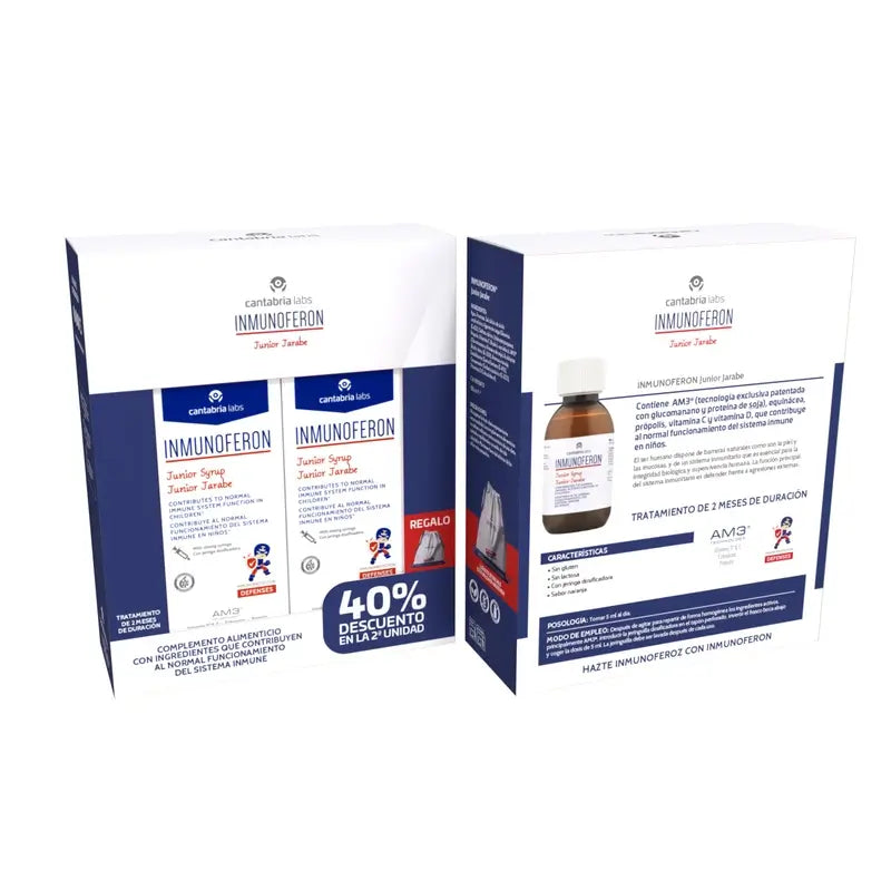 Inmunoferon Defensas Pack Duplo Junior Sciroppo 150 Ml