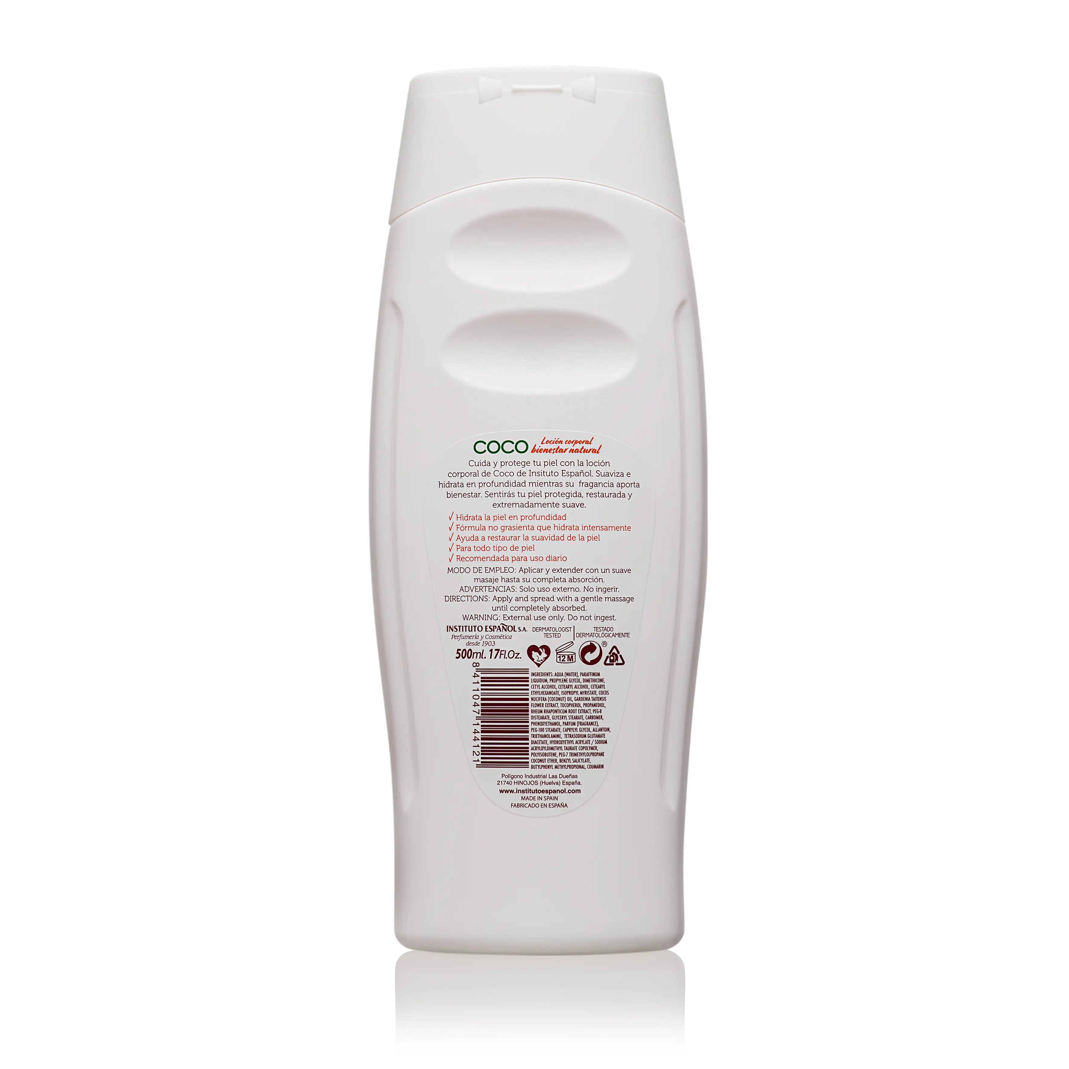 Instituto Español Lozione al cocco - 500 Ml.