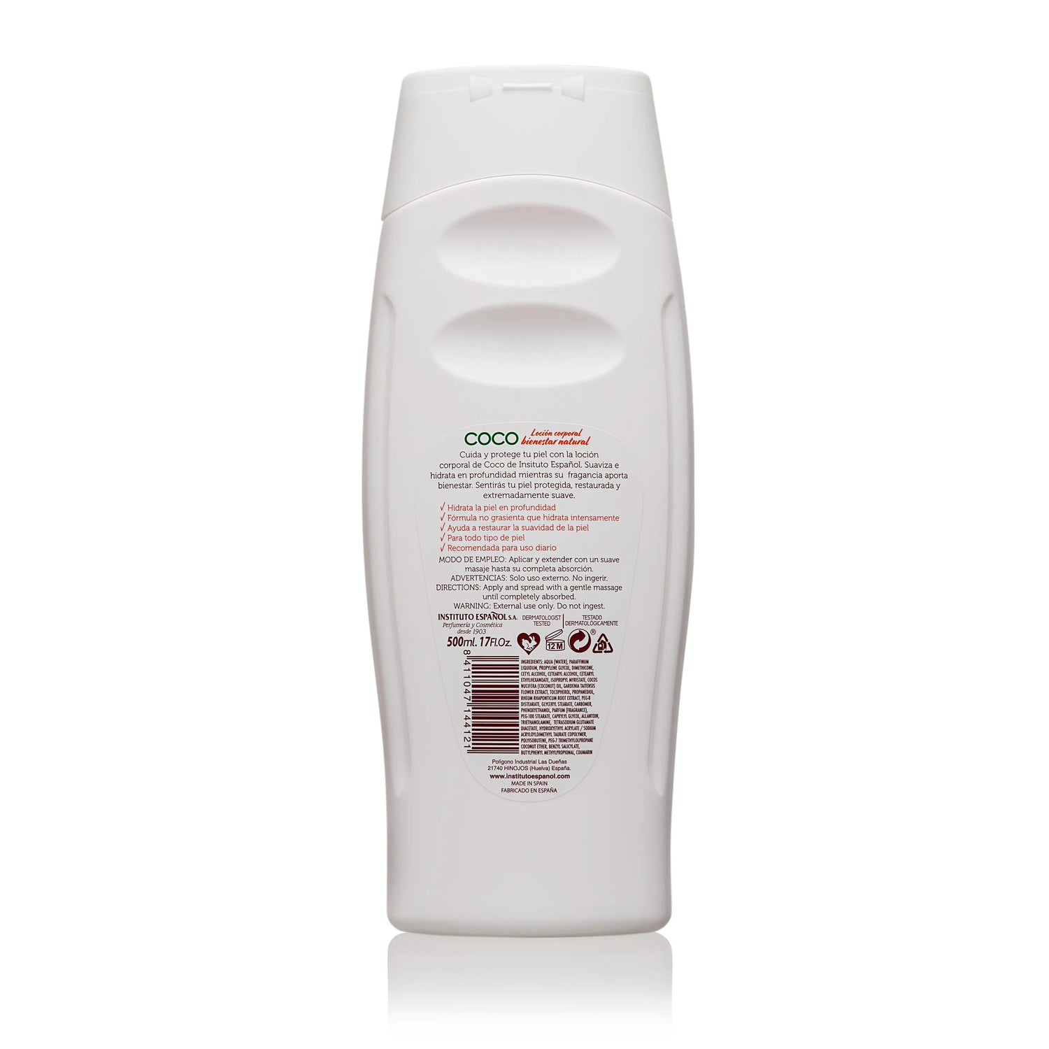 Instituto Español Lozione al cocco - 500 Ml.