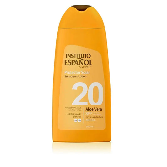 Instituto Español Protezione solare Aloe Vera Spf20 Lozione 300Ml