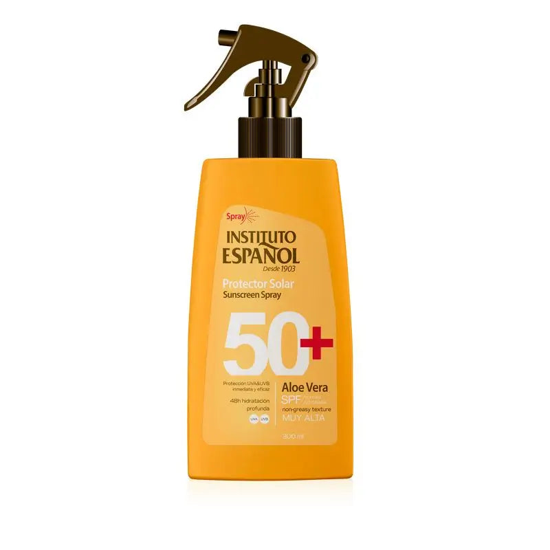 Instituto Español Protezione solare Aloe Vera Spf50+ Spray 300Ml