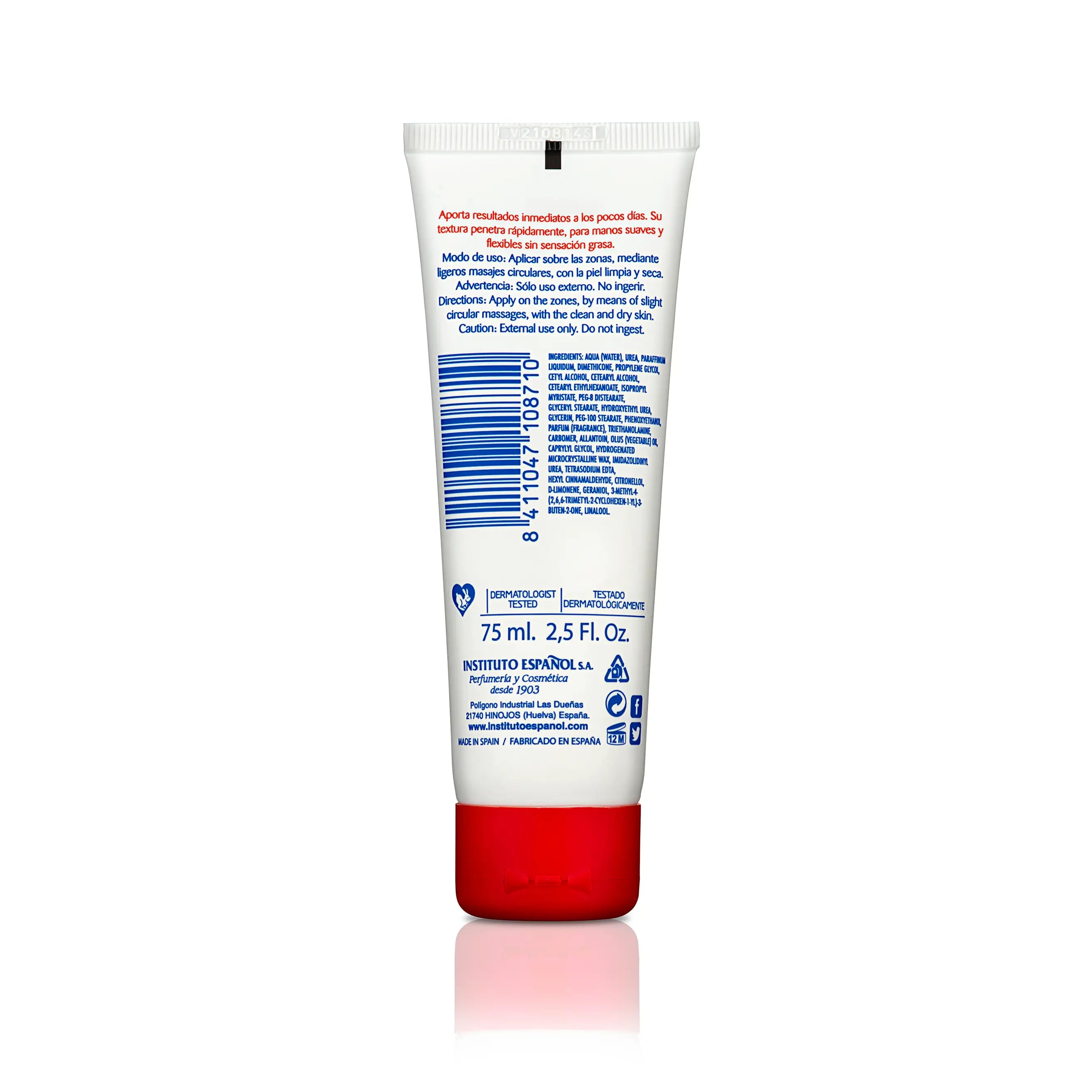Instituto Español Urea Crema per le mani Tubo 75 Ml