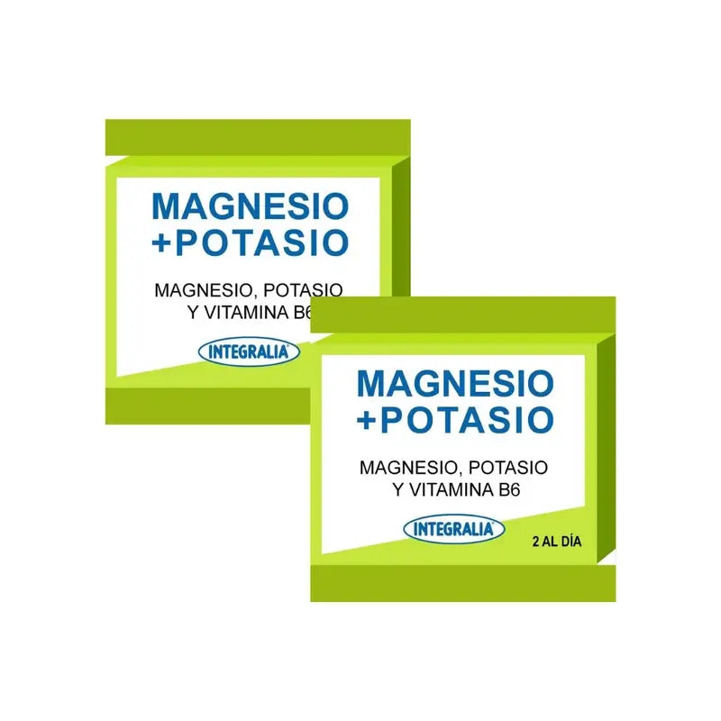 Integralia Magnesio + Potassio + Vitamina B6, 2X60 Capsule