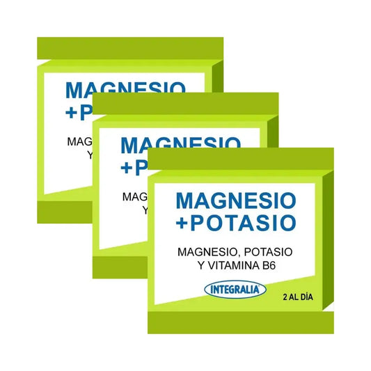 Integralia Magnesio + Potassio + Vitamina B6, 3X60 Capsule