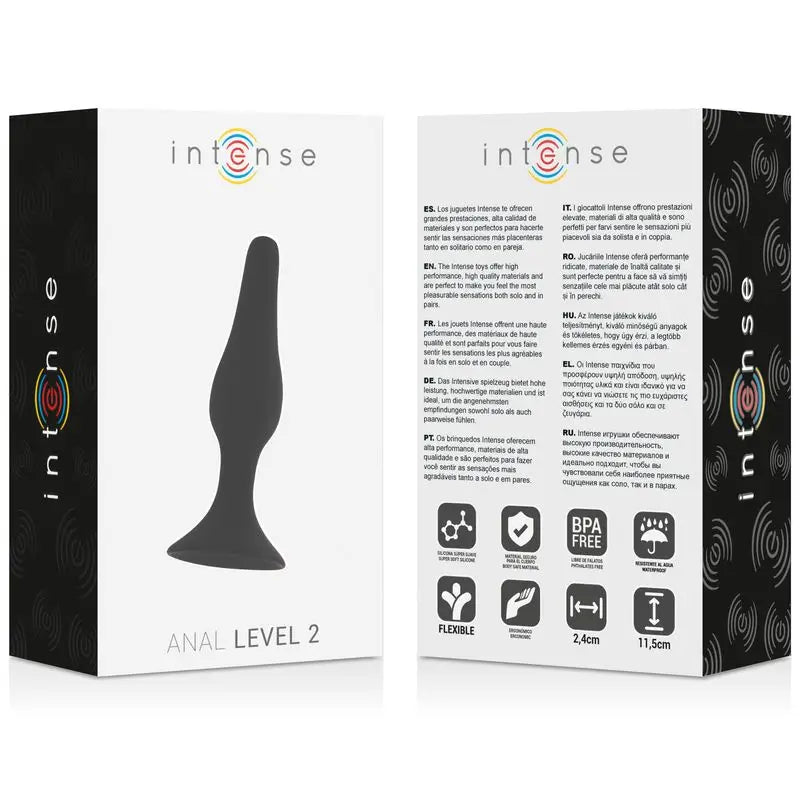 Giocattoli anali intensi Livello anale 2 11,5 cm nero