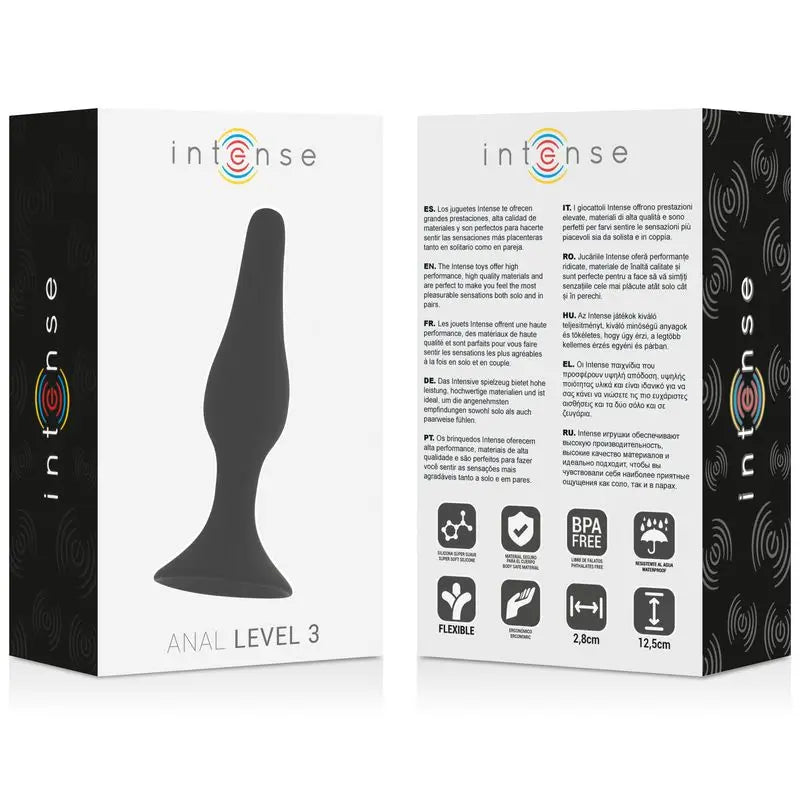 Giocattoli anali Intense Anal Level 3 12,5Cm Nero