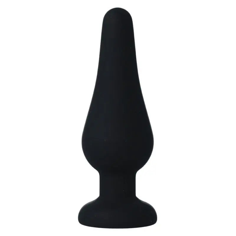 Giocattoli anali intensi Plug anale Pipo M Silicone Nero 11 Cm