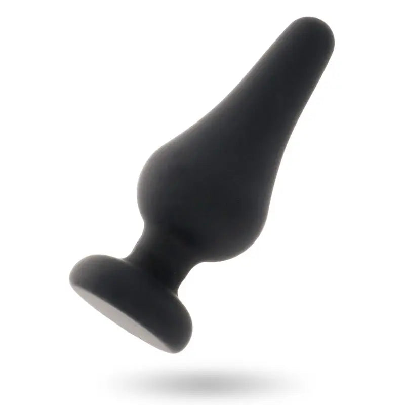 Giocattoli anali intensi Plug anale Pipo M Silicone Nero 11 Cm