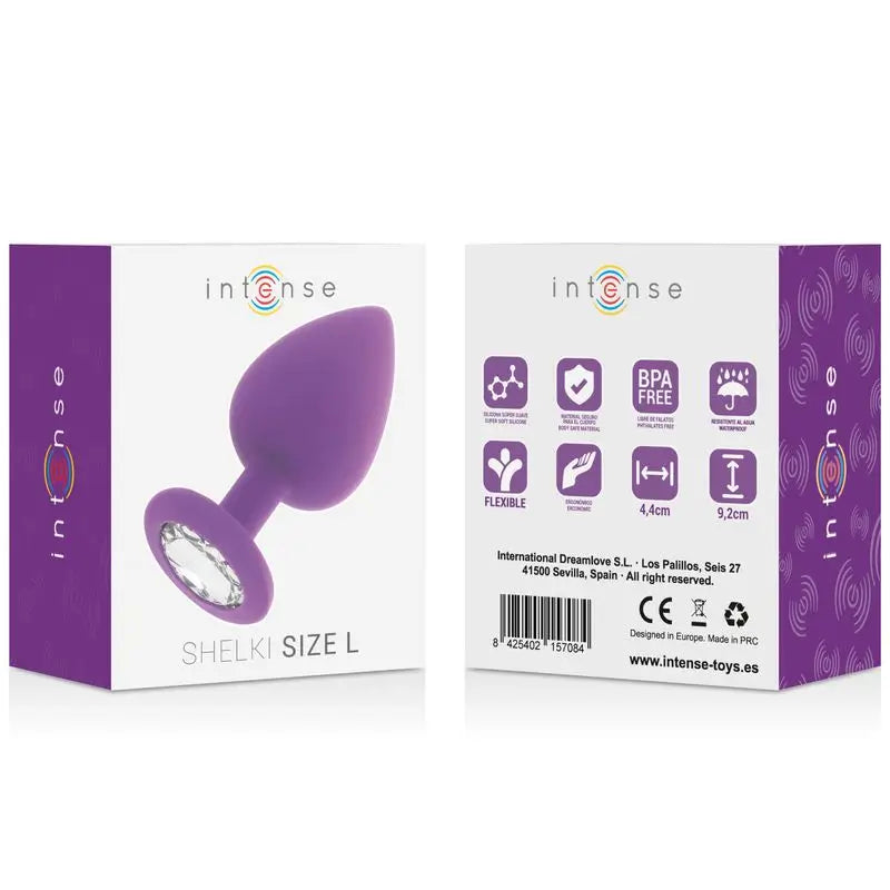 Giocattoli anali intensi Shelki L Plug anale viola