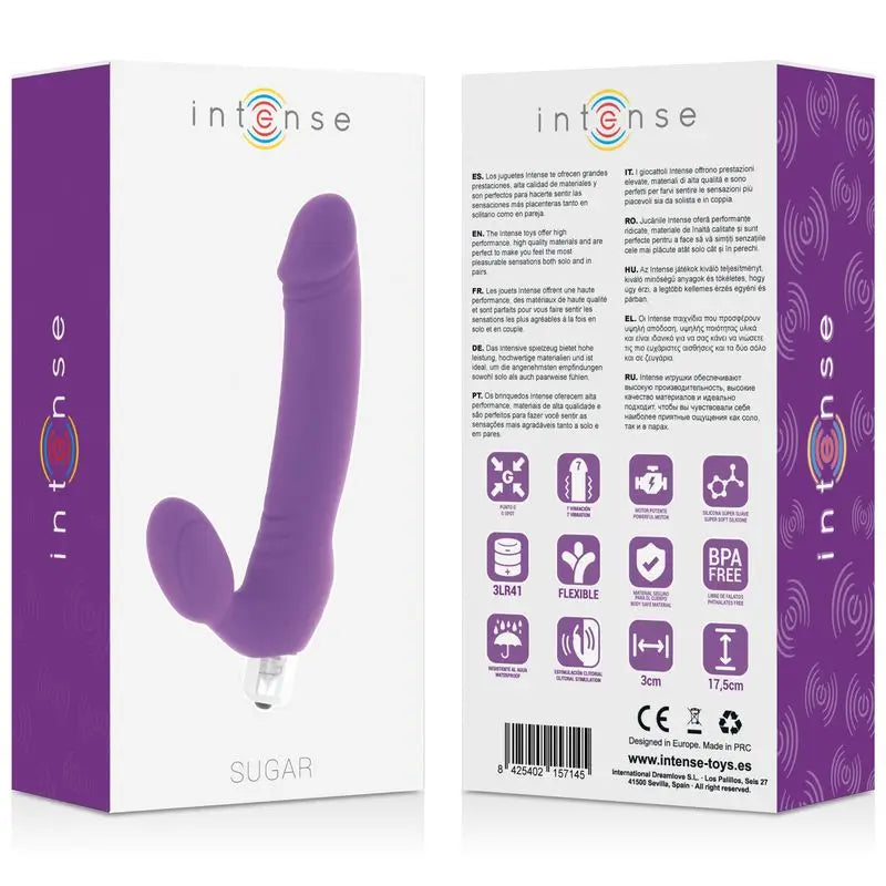 Divertimento intenso Zucchero a sette velocità Silicone viola