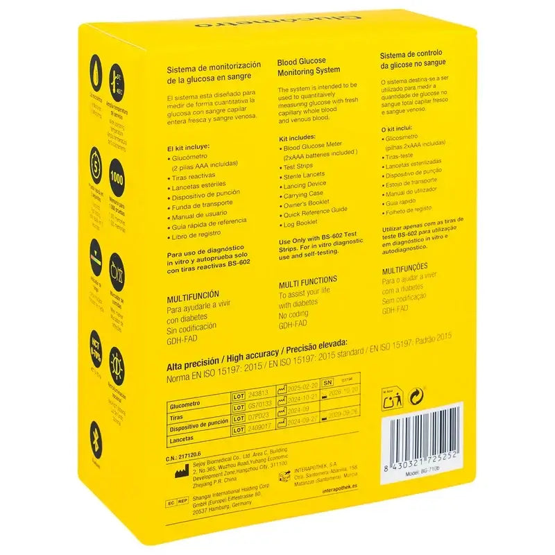 Interapoteca Glucometro Bg-710B , 1 unità